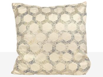 COUSSIN POLYESTER EXAGONOS BLANC (400 GR) 45X10X45CM HM8561 2