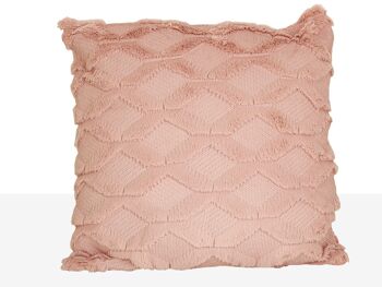 COUSSIN VELOURS RHOMBUS ROSE (400 GR) 45X10X45CM HM8567 2