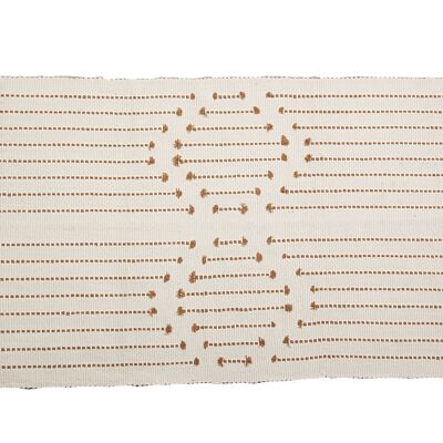 COTTON/POLYESTER RUG WITH FRINGES 60X1X115CM HM8583