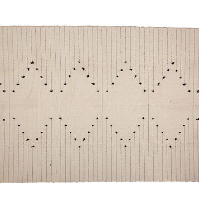 TAPPETO IN COTONE/POLIESTERE CON FRANGE 120X1X180CM HM8584