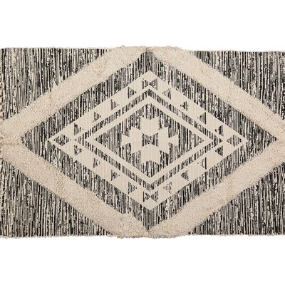 COTTON/POLYESTER RUG WITH FRINGES HM8592