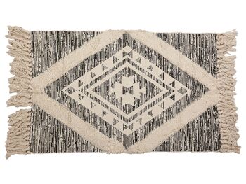 TAPIS COTON/POLYESTER À FRANGES 60X1X105CM HM8592 1