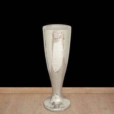 VASE CÉRAMIQUE ARGENT MOSAÏQUE HM8597