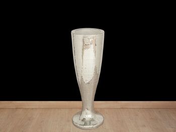 VASE CÉRAMIQUE ARGENT MOSAÏQUE HM8597 1