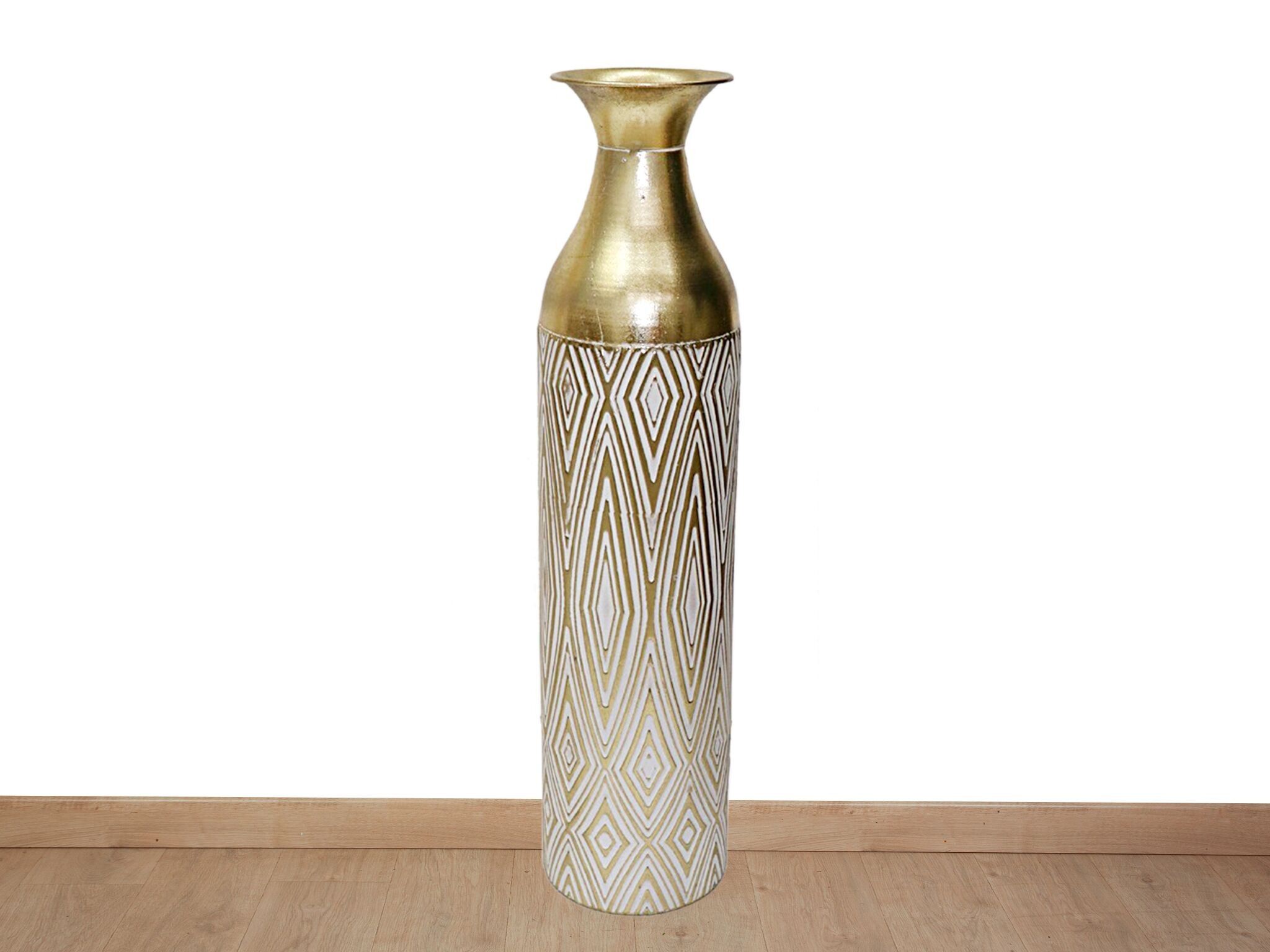 VASO IN METALLO ORO/BEIGE HM8656