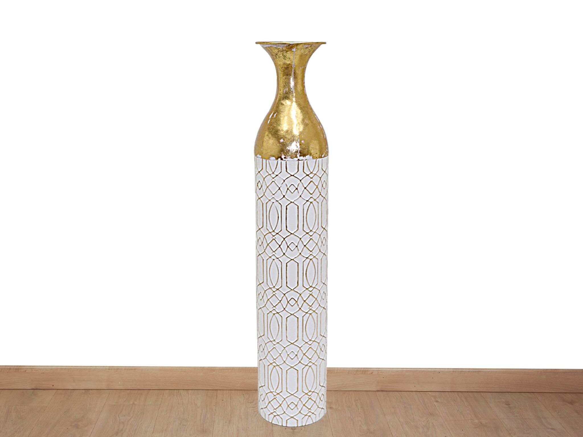 VASO IN METALLO ORO/BIANCO HM8671