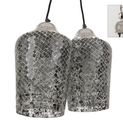 TWO GLASS MOSAIC LAMPS HM11252