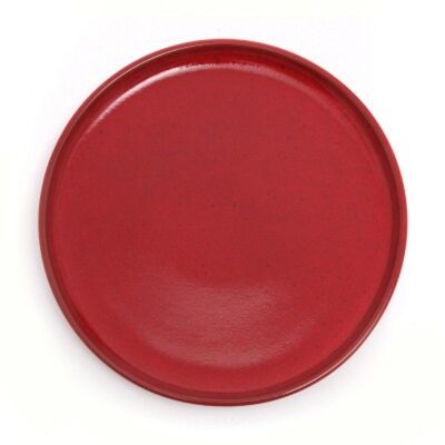 Assiette plate Mauléon Rouge Feu