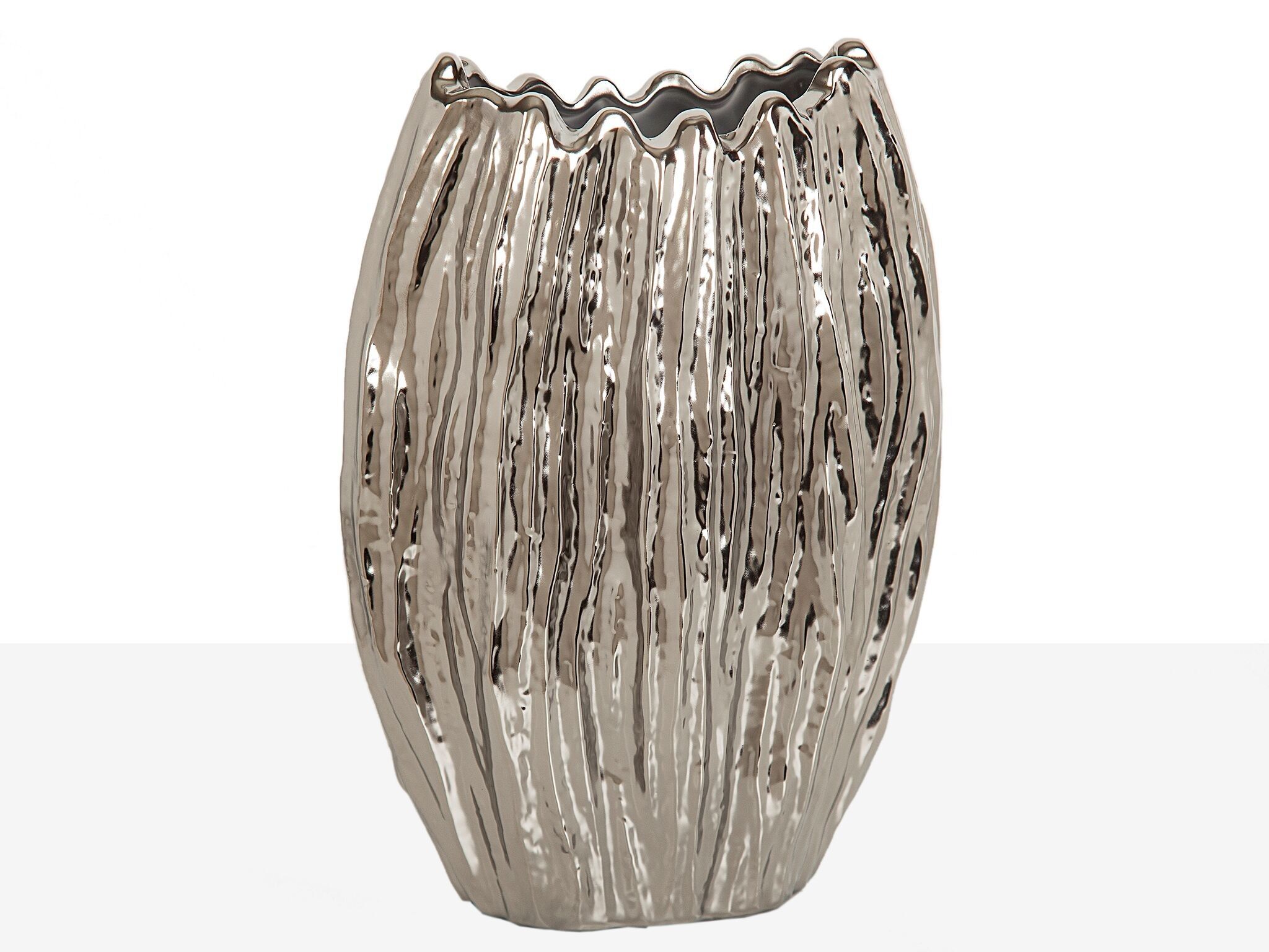 VASO IN CERAMICA ARGENTO BIANCO ARGENTO HM22208