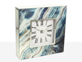 HORLOGE EN VERRE DÉCORÉ 20X5X20CM HM51000 2