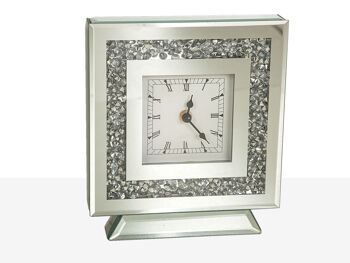 HORLOGE MIROIR CRISTAL 20X6X23CM HM51035 1