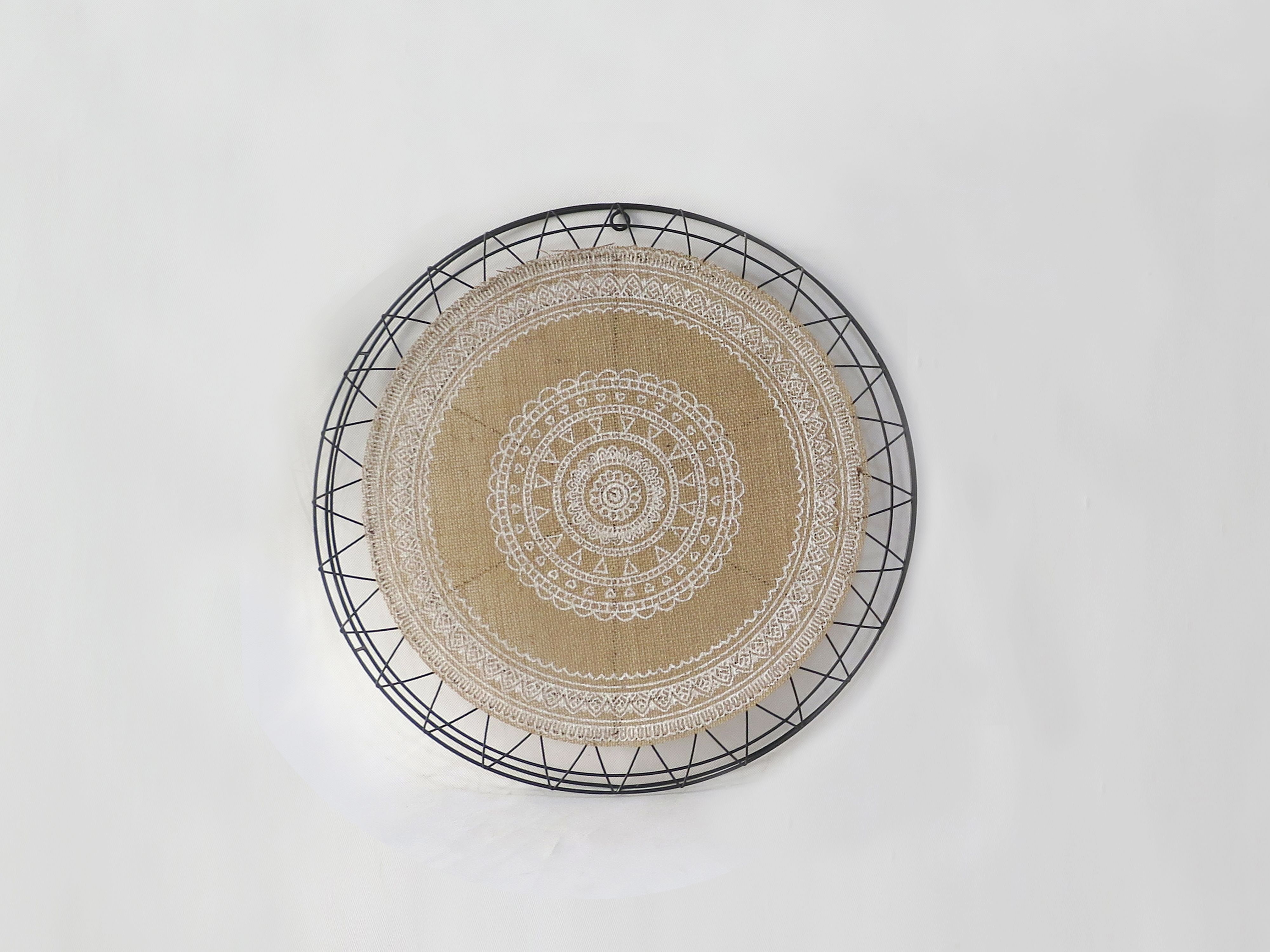 PIASTRA DA PARETE IN METALLO/CORDA HM83339