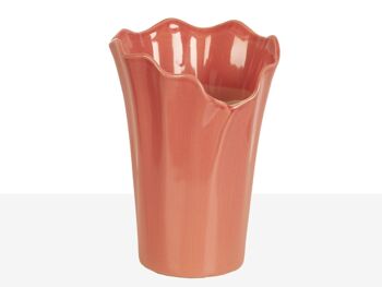 VASE CÉRAMIQUE ROSE HM84403 2