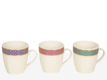 DÉCOR DE TASSE EN PORCELAINE.    ASSORTIMENT (MIN. 12 pièces) HM84490 2