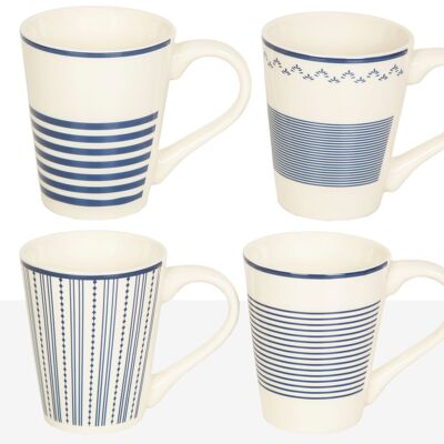 MUG PORCELANA DECOR. SURTIDO (MIN. 12 PCS) HM84498