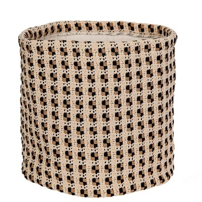 CESTO/VASO DA FIORI 45% COTONE+45% POLIESTERE +10% VISCOS 25X25X25CM HM84793