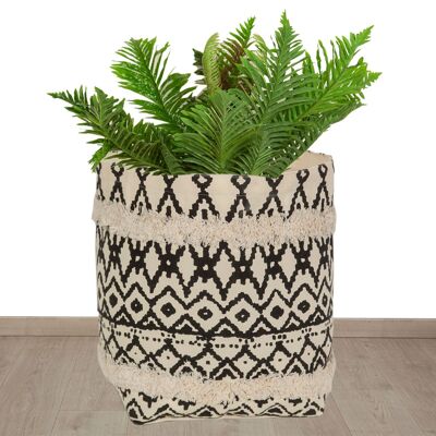 CESTO/VASO DA FIORI 45% COTONE+45% POLIESTERE +10% VISCOS 30X30X30CM HM84794