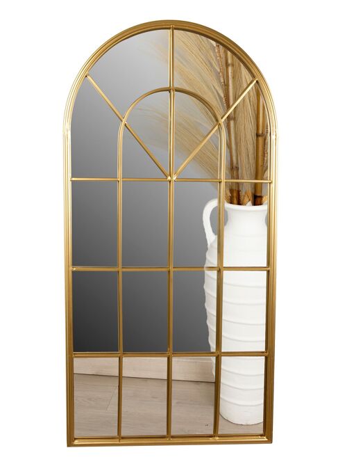 ESPEJO METAL DORADO WINDOW 56X3X110CM HM85108