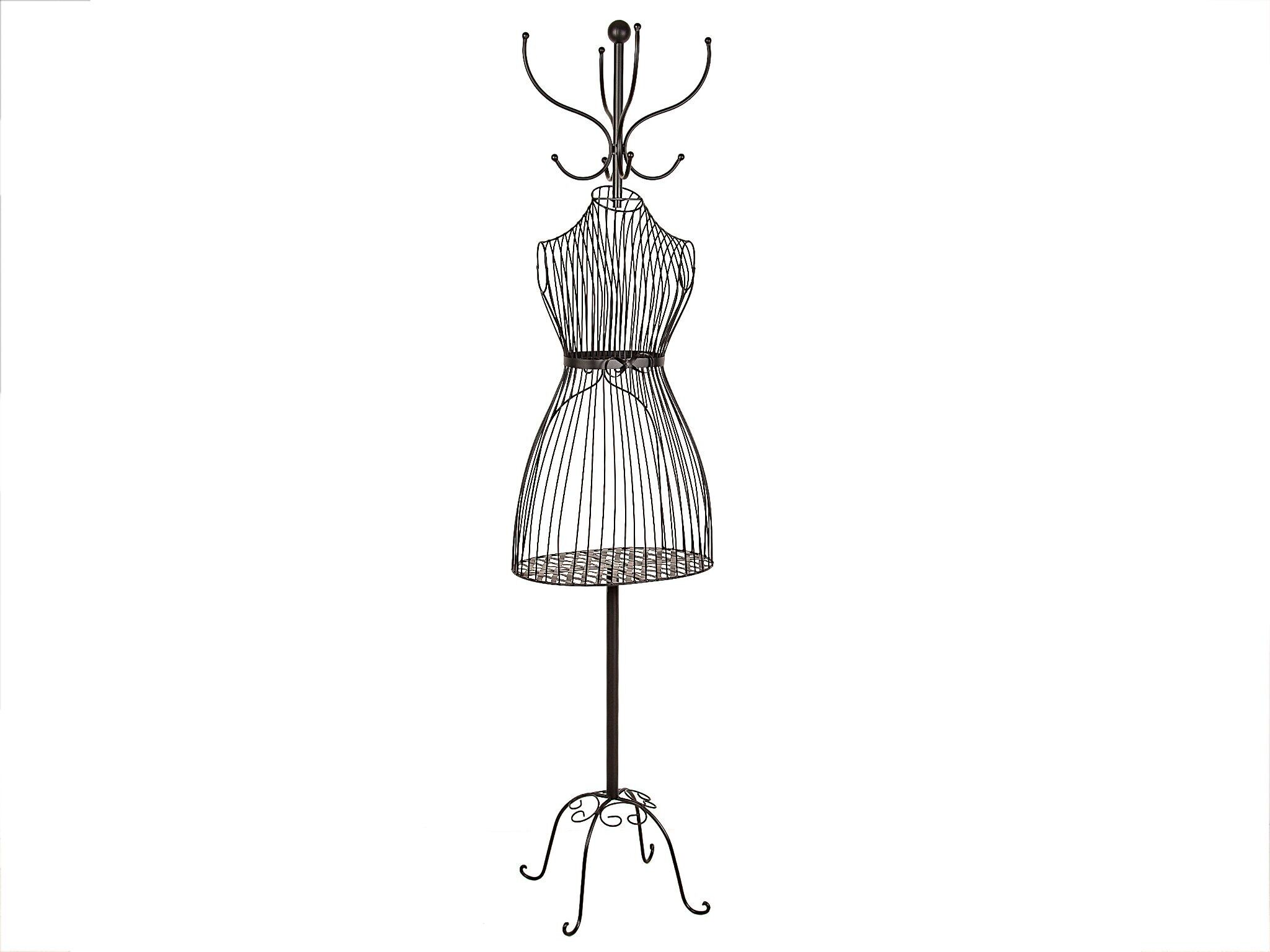 MANICHINO CON GRUCCIA IN METALLO NERO HM86035