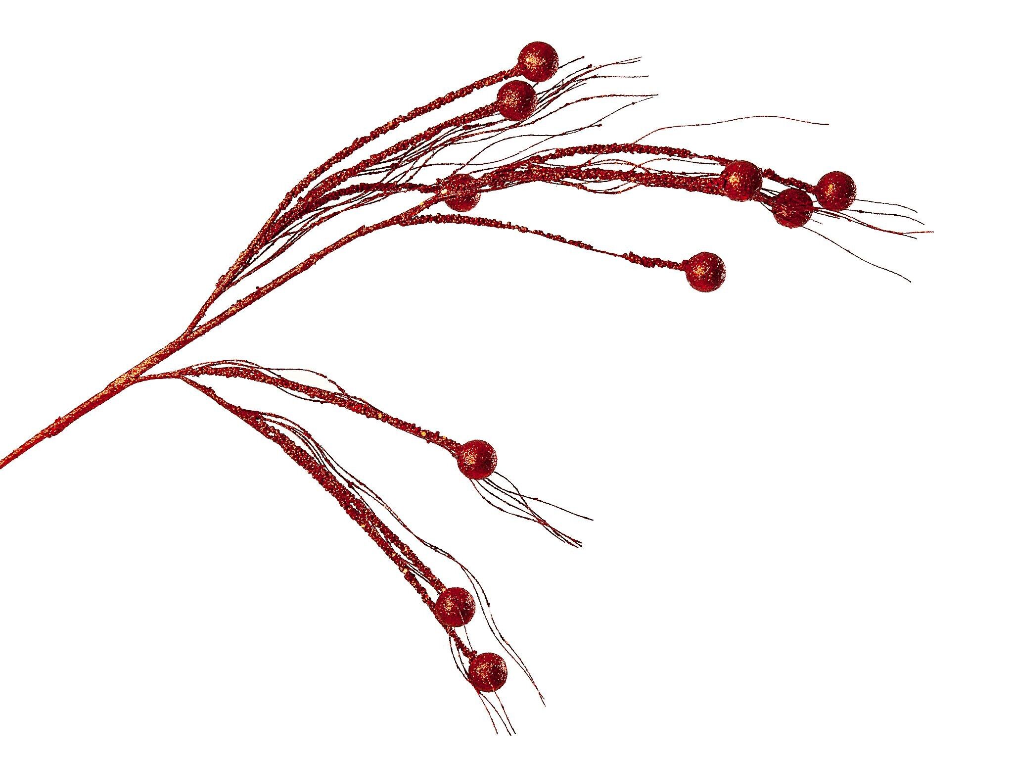 ZWEIG MIT ROTEN PVC-KUGELN HM92283