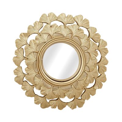 CONVEX CHAMPANGE RESIN MIRROR 22X2X22CM HM102195