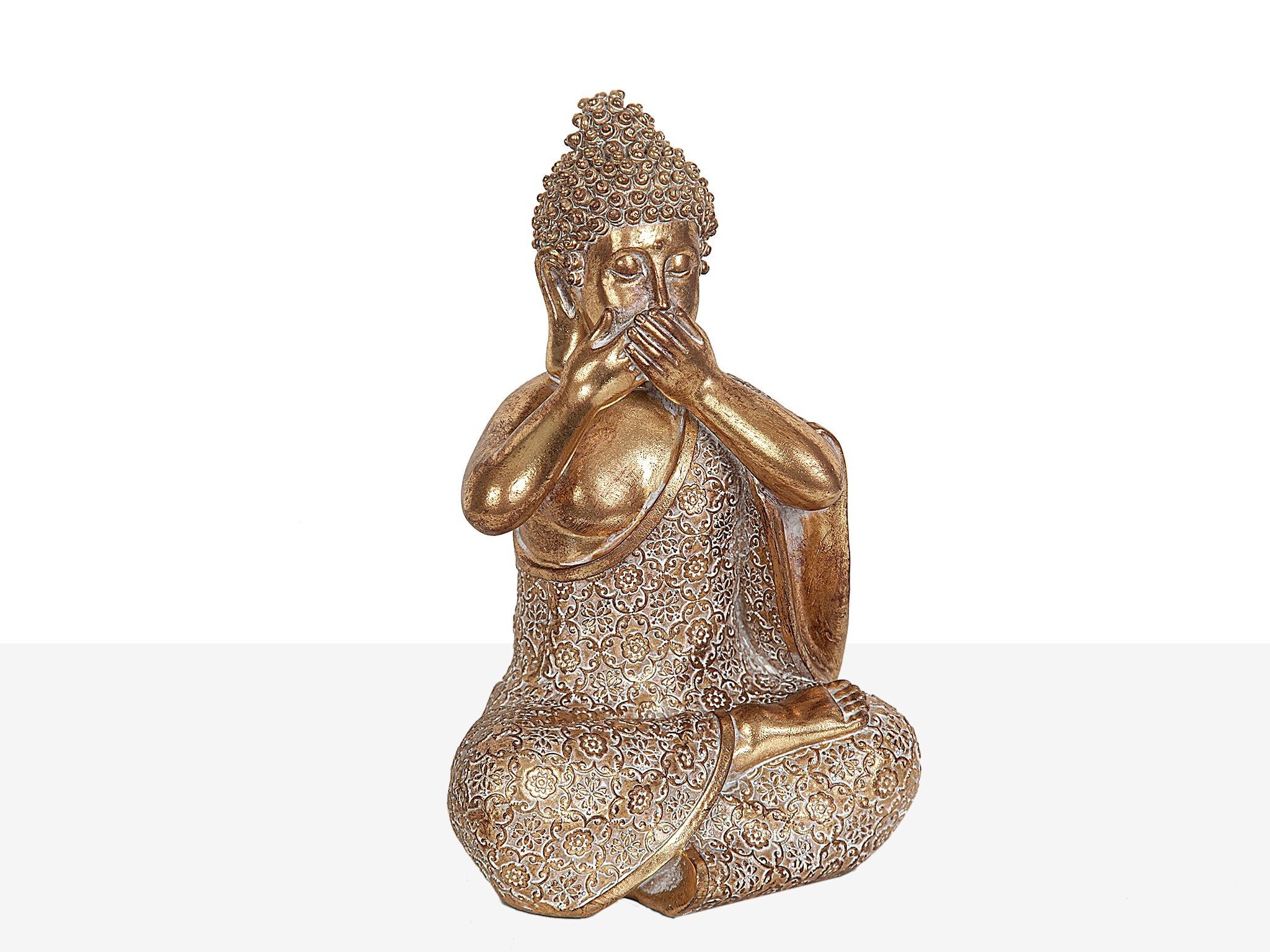 BUDDHA-FIGUR SENSES GOLDEN RESIN HM191183