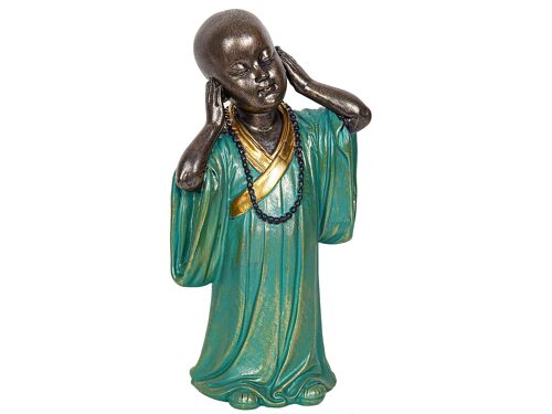 FIGURA MONJE RESINA 13X9X25CM HM191224