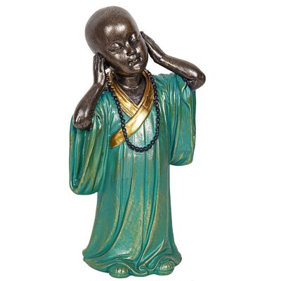 FIGURA MONJE RESINA 13X9X25CM HM191224