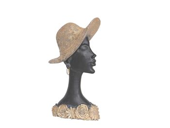 CHAPEAU BUSTE RÉSINE FEMME 15X6X28CM HM192230 1