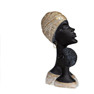 RESIN BUST WOMAN WITH SON HM192236