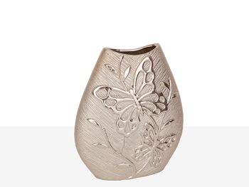 VASE DE PORC. CHAMPAGNE HM221037 1