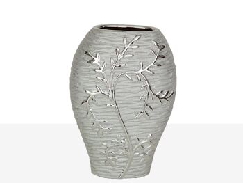 VASE DE PORC. ARGENT HM221064 1