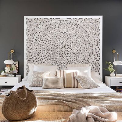 OPEN WOODEN HEADBOARD HM301202