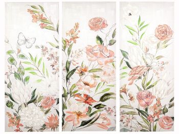 TRIPTYQUE TOILE FLEUR 165X3X155CM HM401045 2