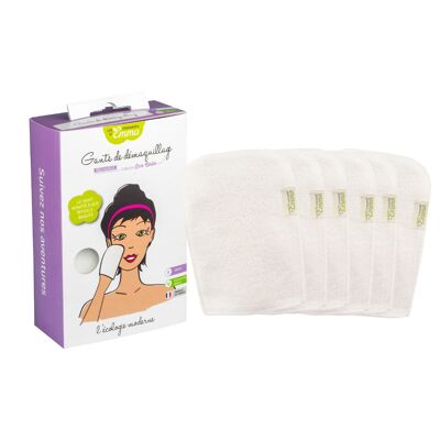 6 Layering makeup removal gloves