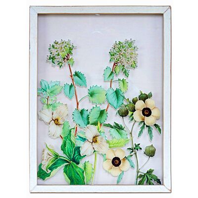 PAINTED PVC SHEET WITH WOODEN FRAME 30X2X40CM HM401174
