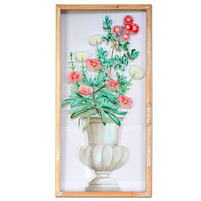 PAINTED PVC SHEET WITH WOODEN FRAME 39X2X79CM HM401177