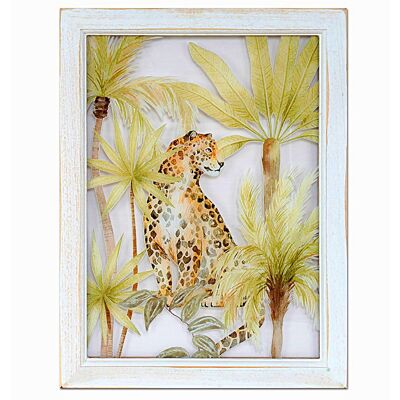 PAINTED PVC SHEET WITH WOODEN FRAME 33X2X43CM HM401184