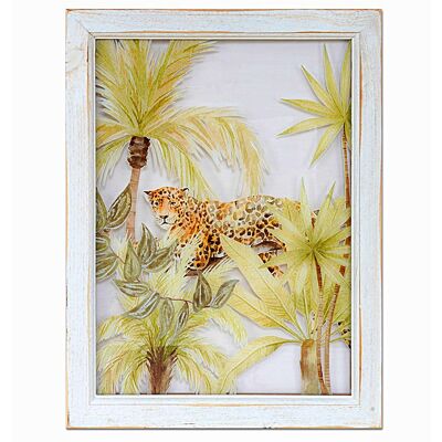 PAINTED PVC SHEET WITH WOODEN FRAME 33X2X43CM HM401185