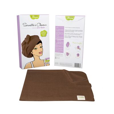 Hair towel - Brown