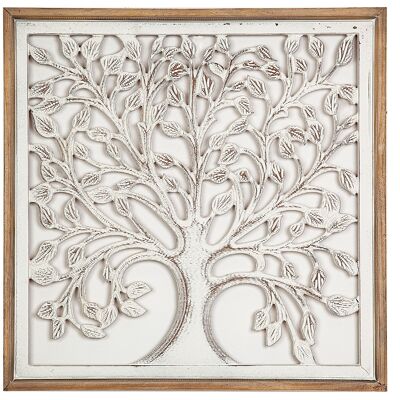 WALL PLATE WITH NATURAL/WHITE DM FRAME HM402281