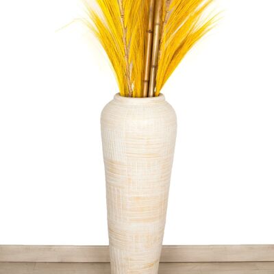 BEIGE TERRAKOTTA-VASE 33X33X100CM HM472223