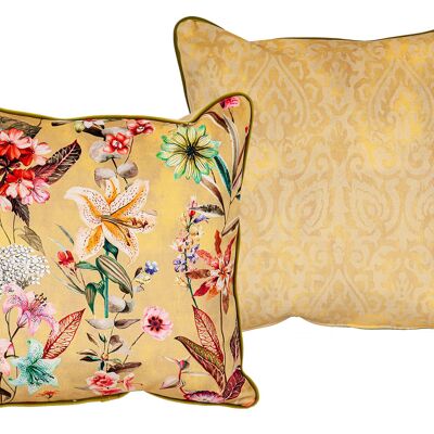 COJIN REVERSIBLE ESTAMPADO AMARILLO CORD POLIE 500 45X12X45CM HM492270