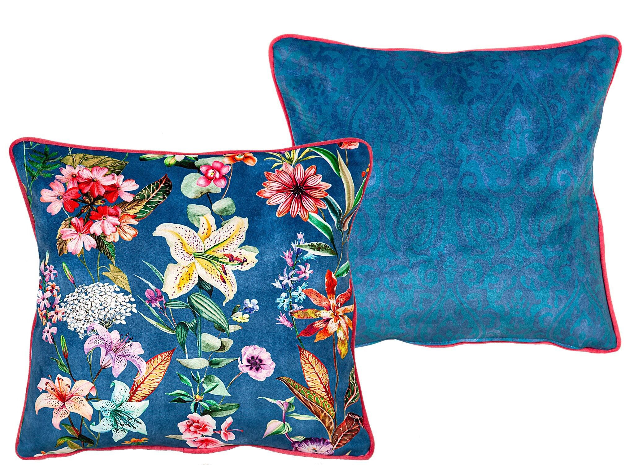 CUSCINO REVERSIBILE STAMPATO CORDA BLU.POLI 500 HM492272