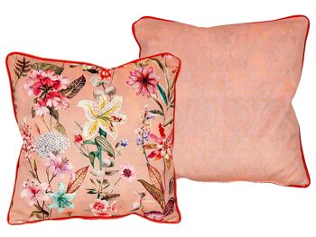 COUSSIN RÉVERSIBLE IMPRIMÉ CORDON ROSE.POLIES 500 GR 45X12X45CM HM492273