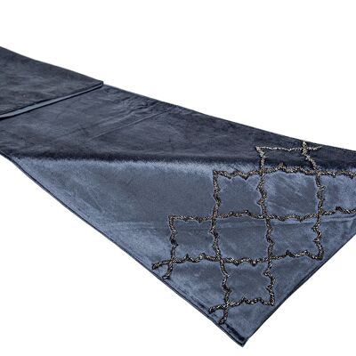 CHEMIN DE TABLE EN VELOURS AVEC Strass HM492282