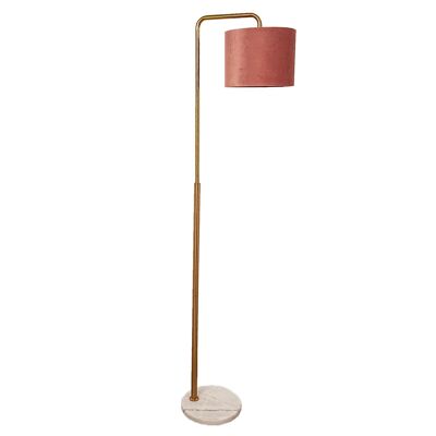 SCHERMO PER LAMPADA DA TERRA IN METALLO/MARMO ROSA HM841011