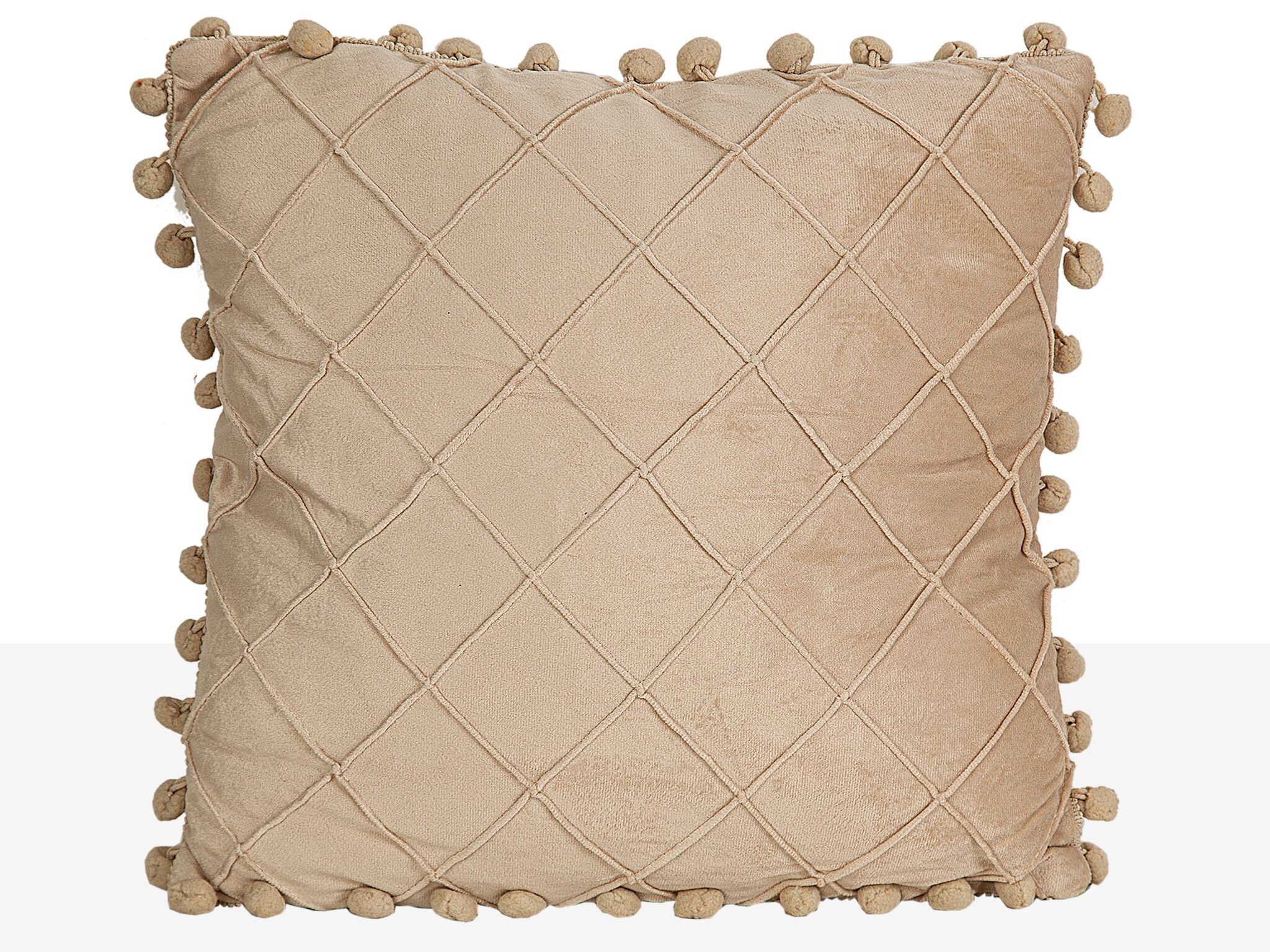 CUSCINO IN VELLUTO CON MADROÑOS BEIGE 400 GR HM841119