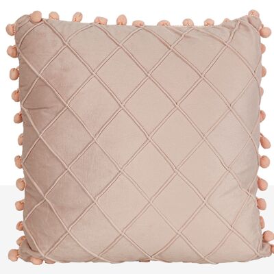 VELVET CUSHION WITH MADROÑOS LIGHT PINK 400 GRMS 40X40X0CM HM841120