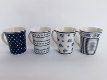 MUG DÉCORÉ 350 ML (4 MODÈLES ASSORTIS) 9X11X6CM HM841151